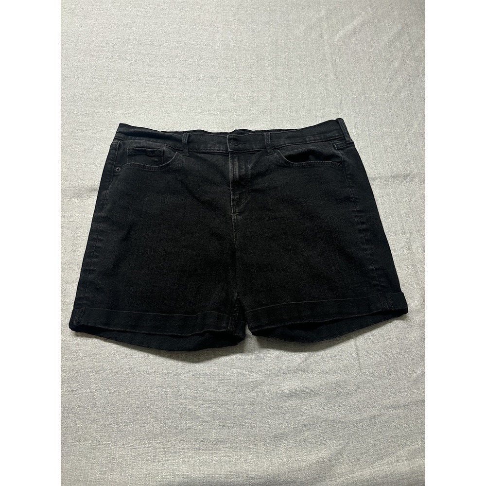 Old Navy‎ Black Denim Shorts Women's Size 14 Casual Everyday Summer